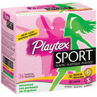 Playtex Sport Unscented Tampons, Multi Pack - 36 Ea